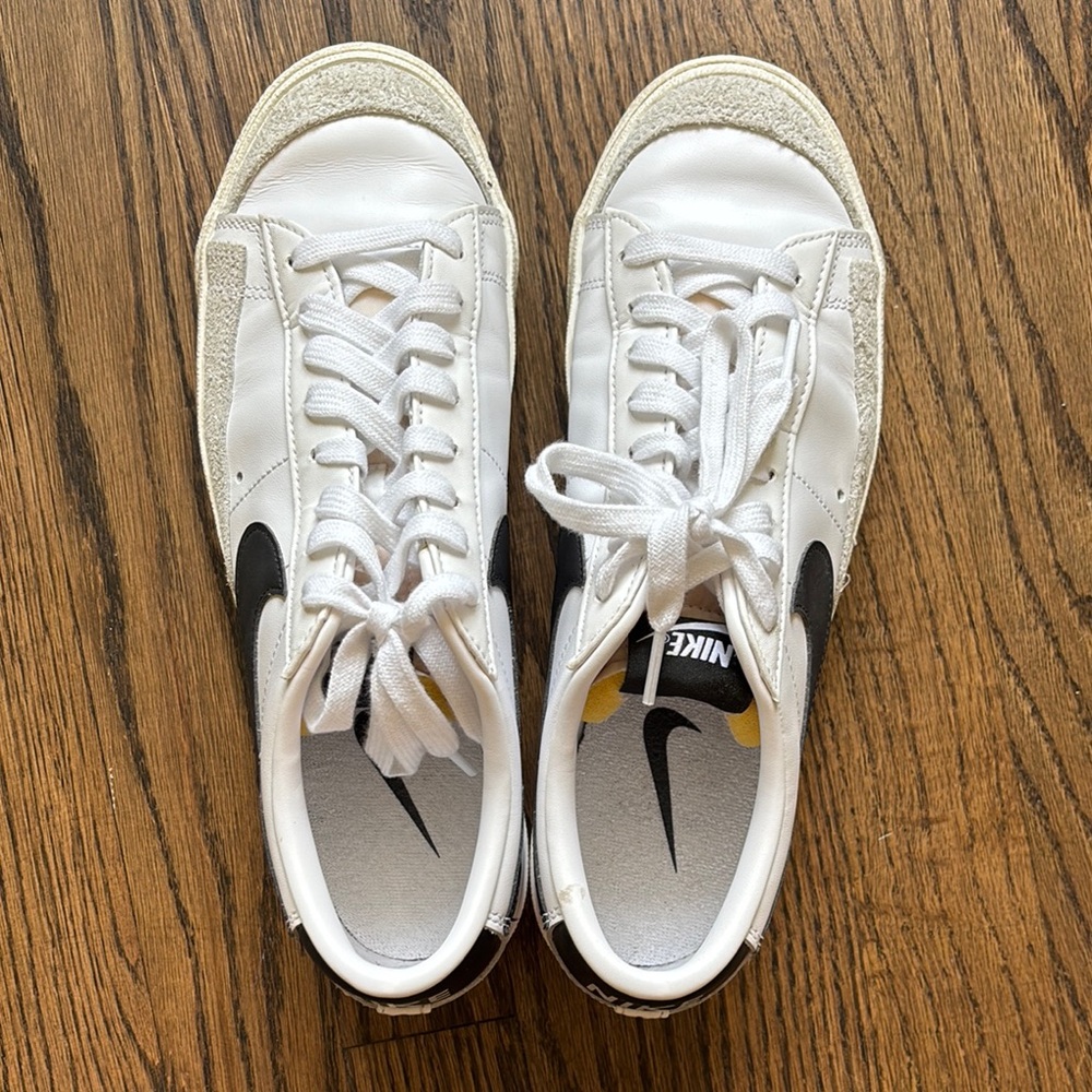 Classic White and Black Sneakers